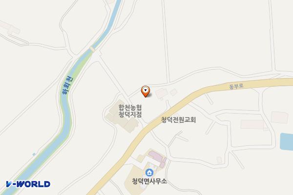 청덕다목적복지회관 위치 지도 — 경상남도 합천군 청덕면 가현리 951-7