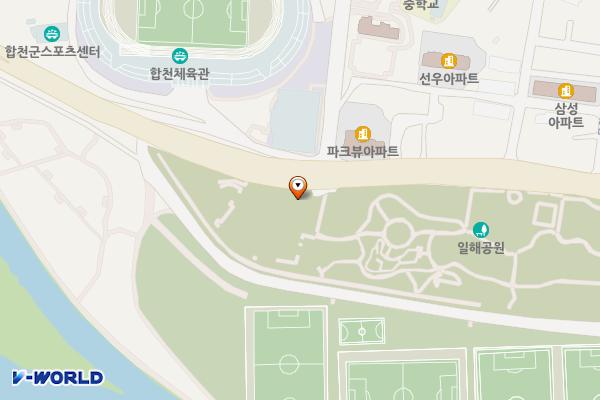 일해공원주차장 위치 지도 — 경상남도 합천군 합천읍 합천리 925-2