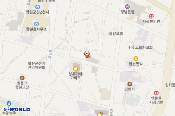 정대동 공영주차장 위치 지도 — 경상남도 합천군 합천읍 합천리 705-5