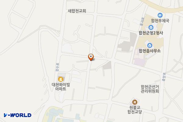 자투리 땅 활용 생활주차장 14 위치 지도 — 경상남도 합천군 합천읍 합천리 1020-19