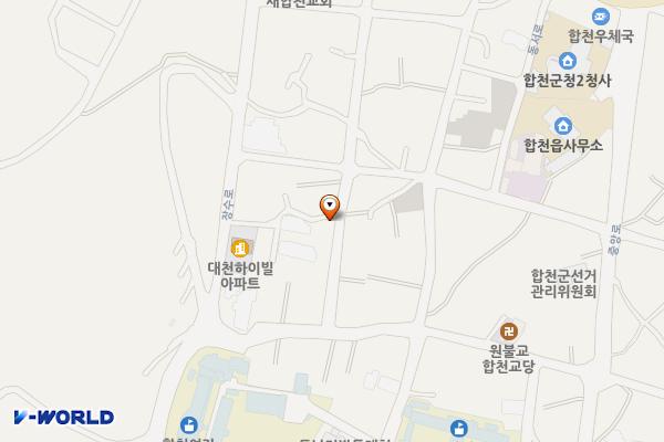 자투리 땅 활용 생활주차장 12 위치 지도 — 경상남도 합천군 합천읍 합천리 978-10