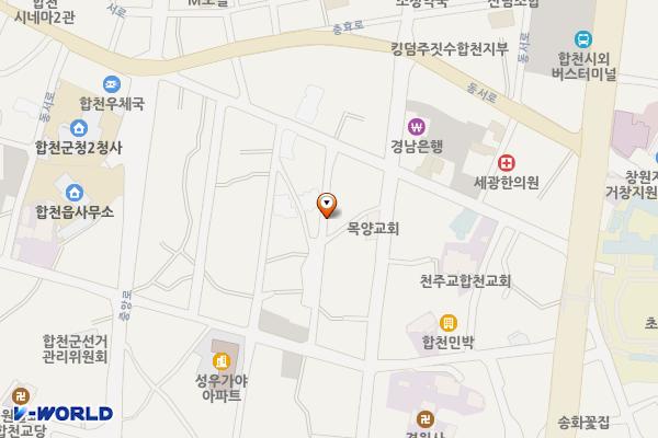 자투리 땅 활용 생활주차장 7 위치 지도 — 경상남도 합천군 합천읍 합천리 714-2