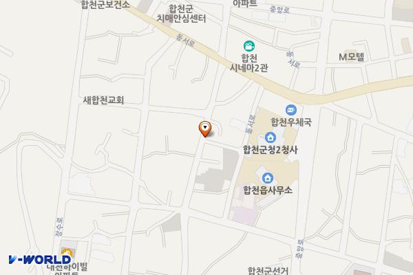 자투리 땅 활용 생활주차장 2 위치 지도 — 경상남도 합천군 합천읍 합천리 795-1