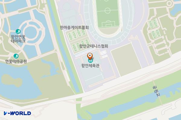 함주공원주차장 위치 지도 — 경상남도 함안군 가야읍 함안대로 619-4