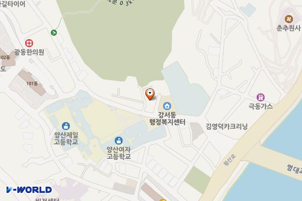 교동마을 제2공영주차장 위치 지도 — 경상남도 양산시 교동 202