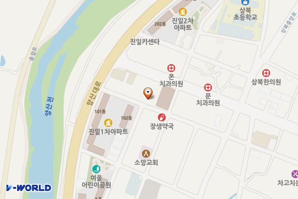 상북석계 제1공영주차장 위치 지도 — 경상남도 양산시 상북면 석계리 239-8