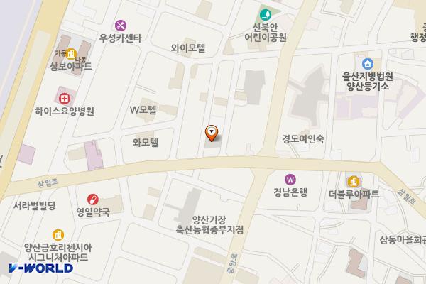 북부동 제4공영주차장 위치 지도 — 경상남도 양산시 북부동 448-43