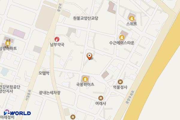 남부동 공영주차장 위치 지도 — 경상남도 양산시 남부동 278
