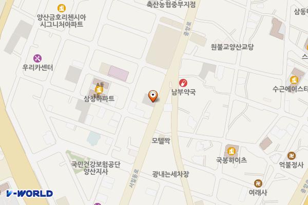 남부시장A 시민주차장 위치 지도 — 경상남도 양산시 중부동 432-7