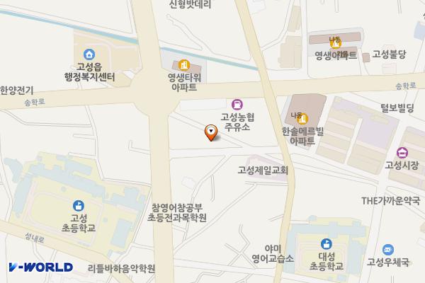 서외공영주차장 위치 지도 — 경상남도 고성군 고성읍 서외리 34-2