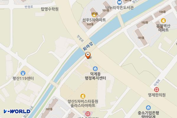 양산시노상웅상제14공영주차장 위치 지도 — 경상남도 양산시 덕계동 1034