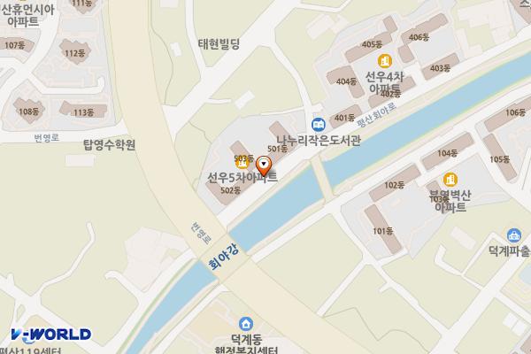 양산시노상웅상제12공영주차장 위치 지도 — 경상남도 양산시 평산동 197-9