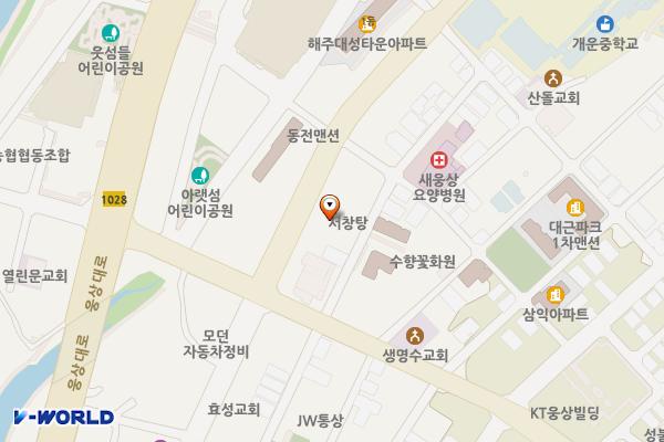 양산시노상웅상제1공영주차장 위치 지도 — 경상남도 양산시 삼호동 996-8