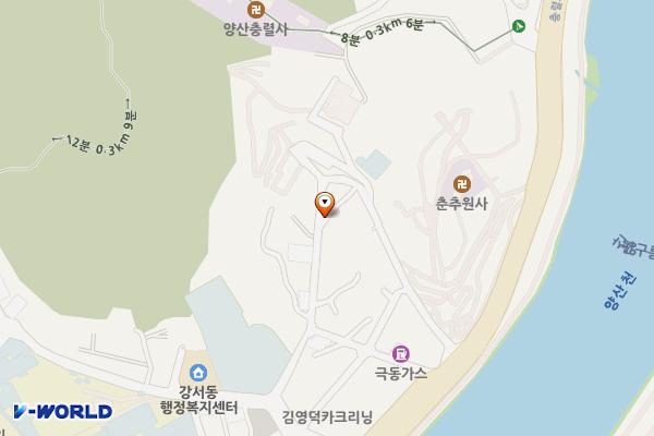 양산시노상제33공영주차장 위치 지도 — 경상남도 양산시 교동 292-5
