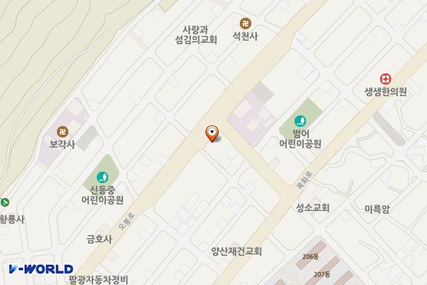 양산시노상제28-2공영주차장 위치 지도 — 경상남도 양산시 물금읍 범어리 648-1