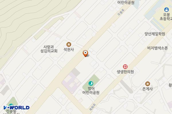 양산시노상제28-1공영주차장 위치 지도 — 경상남도 양산시 물금읍 범어리 671-1