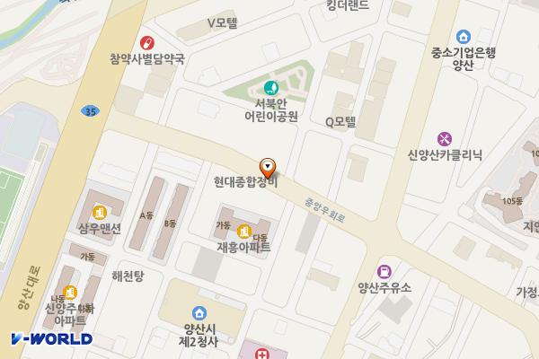 양산시노상제11공영주차장 위치 지도 — 경상남도 양산시 북부동 706