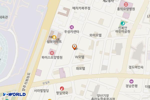양산시노상제7공영주차장 위치 지도 — 경상남도 양산시 북부동 493-9