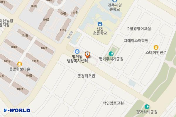 평거3주차장 위치 지도 — 경상남도 진주시 평거동 765