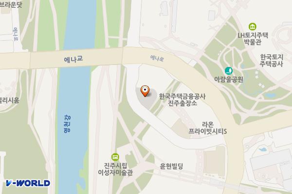 충무공5주차장 위치 지도 — 경상남도 진주시 충무공동 287-3