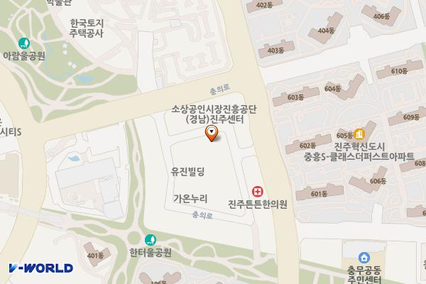 충무공4주차장 위치 지도 — 경상남도 진주시 충무공동 282-2