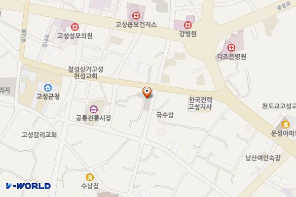 고성군동외공영주차장 위치 지도 — 경상남도 고성군 고성읍 동외리 331-4