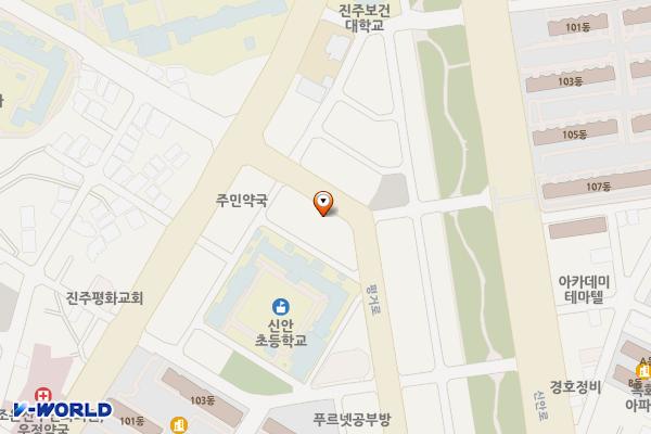 신안3주차장 위치 지도 — 경상남도 진주시 신안동 446-5