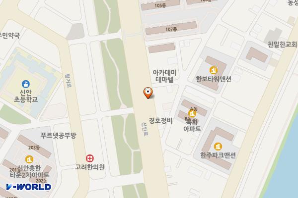 신안2주차장 위치 지도 — 경상남도 진주시 신안동 63