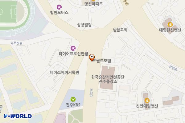신안1주차장 위치 지도 — 경상남도 진주시 신안동 45