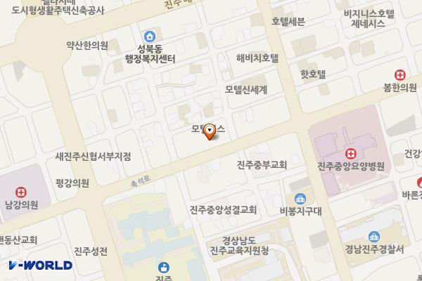 성지1주차장 위치 지도 — 경상남도 진주시 중안동 181-3