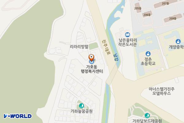 가호1주차장 위치 지도 — 경상남도 진주시 가좌동 1432-8