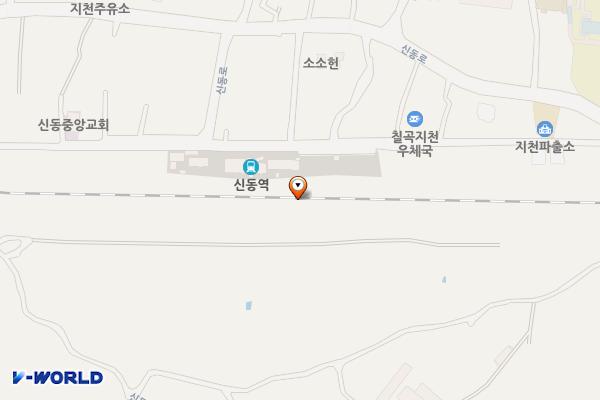 신동역 앞 위치 지도 — 경상북도 칠곡군 지천면 신리 506-28