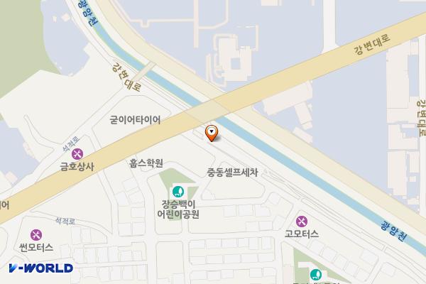 광암교 옆 공영주차장 위치 지도 — 경상북도 칠곡군 석적읍 중리 635-4
