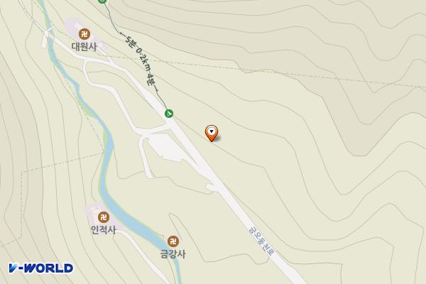 금오동천 둘레길 공영주차장 위치 지도 — 경상북도 칠곡군 북삼읍 숭오리 산31-28