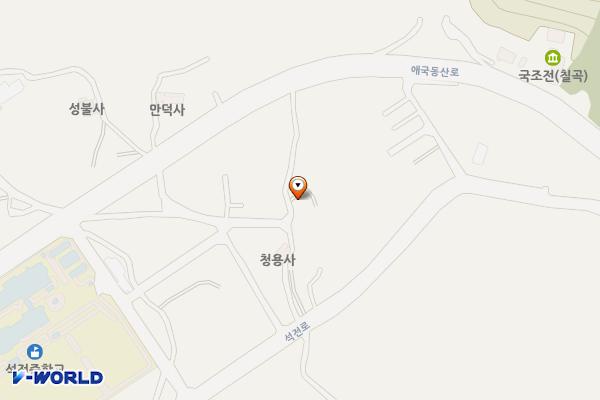 석전2리 임시공영 주차장 위치 지도 — 경상북도 칠곡군 왜관읍 석전리 835