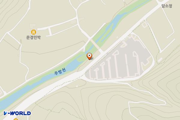 주왕산 민영주차장 위치 지도 — 경상북도 청송군 주왕산면 상의리 308-1