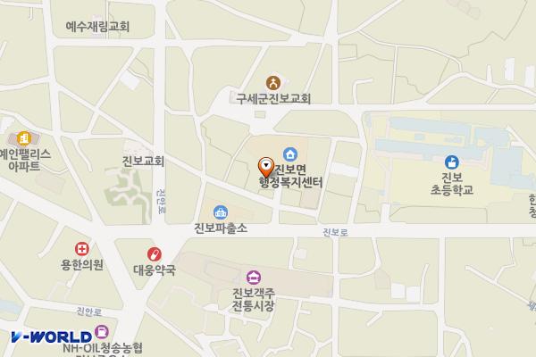 삼이횟집 옆 위치 지도 — 경상북도 청송군 진보면 진안리 48-1