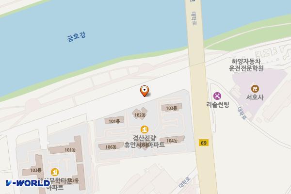 진량 부기리 공영 제1주차장 위치 지도 — 경상북도 경산시 진량읍 부기리 716