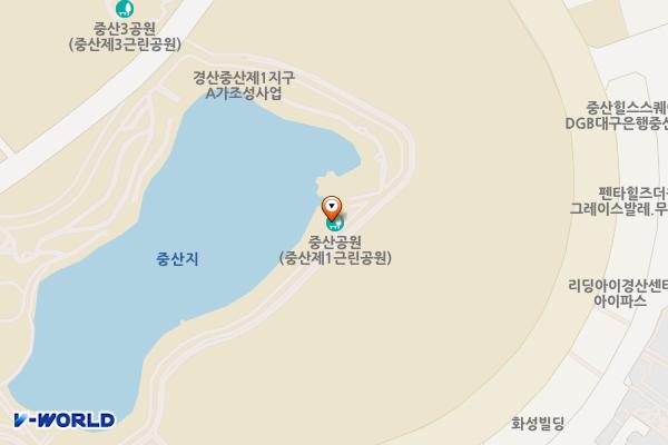 중산지 위치 지도 — 경상북도 경산시 중산동 674