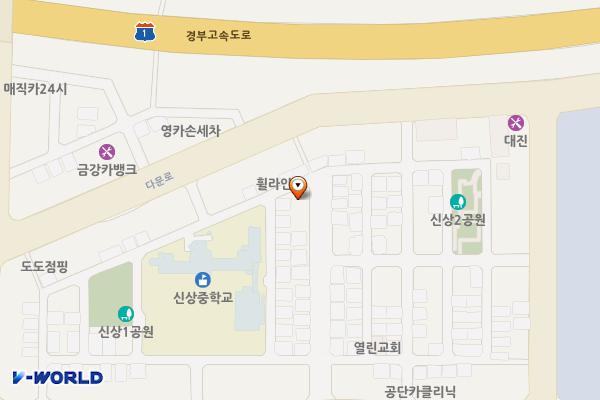 진량 신상리 공한지 주차장 위치 지도 — 경상북도 경산시 진량읍 신상리 340-2