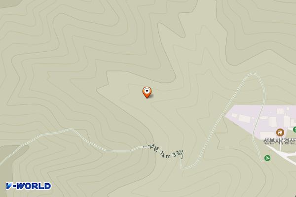 선본사주차장 위치 지도 — 경상북도 경산시 와촌면 대한리 산 138