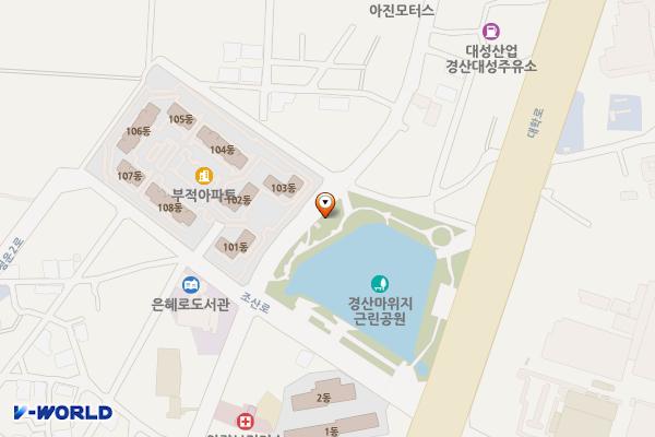 마위지 공영주차장 위치 지도 — 경상북도 경산시 압량읍 부적리 265-5