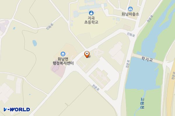 화남면다목적회관 부설주차장 위치 지도 — 경상북도 영천시 화남면 신화로 1198