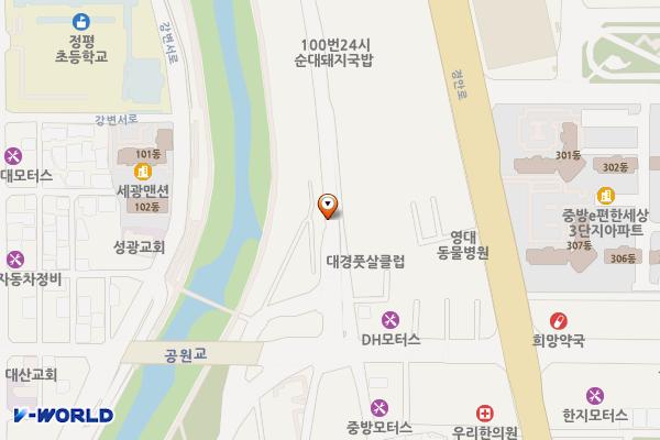 우리식자재물류센터 위치 지도 — 경상북도 경산시 중방동 242-8