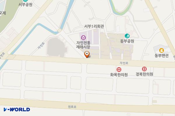 자인시장 맞은편 위치 지도 — 경상북도 경산시 자인면 서부리 256-17