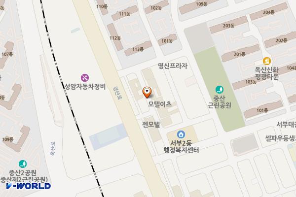 서부2동주민센터 북측 위치 지도 — 경상북도 경산시 옥산동 766
