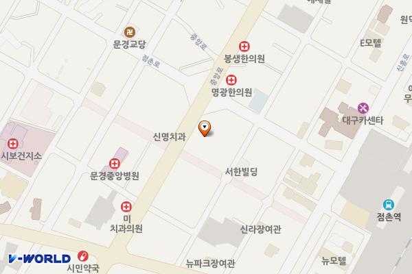 제16공영주차장 위치 지도 — 경상북도 문경시 중앙로 134
