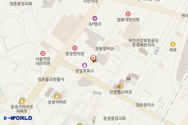 제14공영주차장 위치 지도 — 경상북도 문경시 중앙2길 21