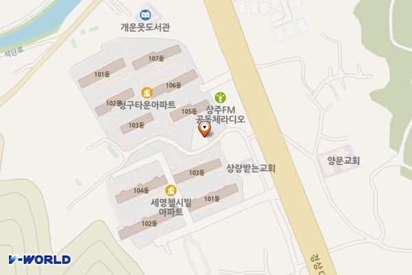 신봉동1차공영주차장 위치 지도 — 경상북도 상주시 신봉동 544
