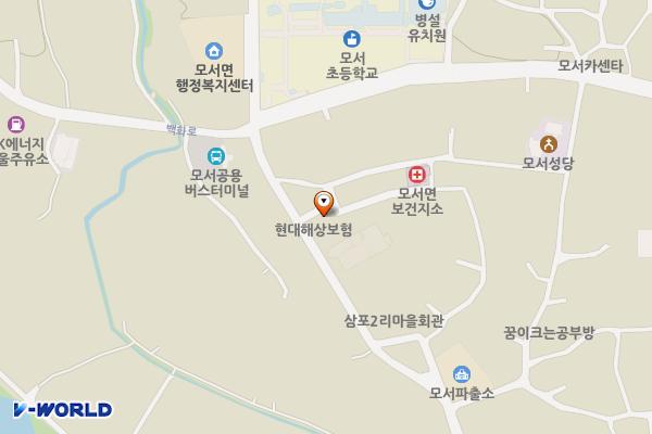 모서면공영주차장 위치 지도 — 경상북도 상주시 모서면 삼포3길 35